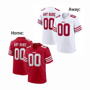 Großhandel Hochwertige Günstige American Football Trikot Genäht San Francisco NFling Alle 32 Teams Spieler Trikots Sportswear Shirt - Product Image 1