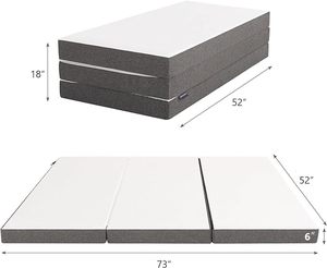 2024 New Trend 4inch <strong>Best</strong> Quality Cooling Gel <strong>Memory</strong> Mattress Tatami Futon Polyurethane Foam Mattress Folding Mattress - Product Image 6