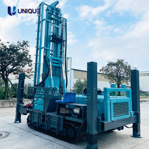 UNIQUEMAC 300m Rig de forage de puits d'eau à chenilles, machine de forage de puits alimentée au diesel pour l'irrigation agricole - Product Image 6