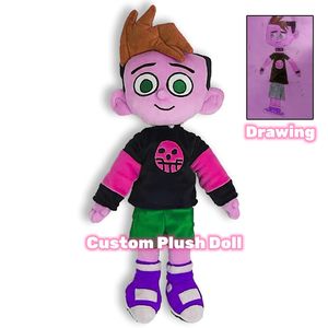 2023 yüksek kalite özelleştirilmiş yumuşak dolması peluş oyuncak bebekler peluş bebek 20cm logo oyuncak çizimden - Product Image 6