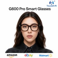 Lunettes Caméra Intelligentes G600 Pro 13MP Enregistreur Vidéo Capture Audio Double Haut-parleur Trois Micros pour Voyages en Extérieur Vente en Gros