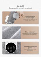 Masseur de mollets sans fil YIJIAN avec logo personnalisé, 5 réglages de chaleur, rechargeable, léger, 3 modes de massage, minuterie automatique de 20 minutes