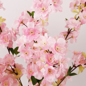 3 Branches <span class=keywords><strong>de</strong></span> fleurs <span class=keywords><strong>de</strong></span> cerisier artificielles blanches, fausses fleurs <span class=keywords><strong>de</strong></span> <span class=keywords><strong>Sakura</strong></span> à longue tige, décoration pour la maison, mariage, vase, vente en gros - Product Image 4
