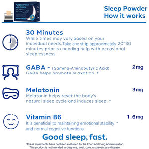 Excellent prix, film oral pour le sommeil, film oral à dissolution rapide, compléments alimentaires pour le sommeil, bande orale pour la respiration pendant le sommeil - Product Image 2
