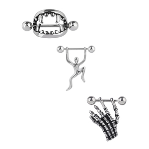 Bijoux <span class=keywords><strong>de</strong></span> piercing au mamelon personnalisés à la mode, <span class=keywords><strong>anneau</strong></span> <span class=keywords><strong>de</strong></span> mamelon <span class=keywords><strong>de</strong></span> haute qualité en acier inoxydable - Product Image 6
