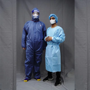Level <span class=keywords><strong>2</strong></span> Protective Water proof PSA Medical Use Klinik Arbeits kleidung Vliesstoff Langarm Einweg-Isolation kleid - Product Image 4