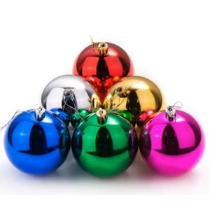 Bola de Navidad Grande y Económica de 20 cm, Color Dorado Brillante, para Decoraciones Navideñas, Bola de Navidad Personalizada y Adornos para Árboles - Product Image 1