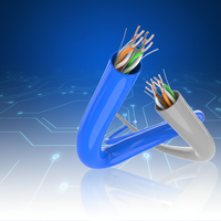 Kabel Jaringan Cat5/Cat6 Ultra High Speed Terlaris Langsung dari Pabrik SIPU dengan Selubung PVC untuk Transfer Data Cepat