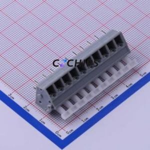 KF243-5.0-10P Spring Terminal Block Through hole Component (THT),P=5mm Connector 5mm 10P 10 17A - Product Image 1