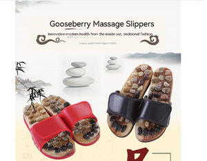 Fábrica barata al por mayor nueva piedra acupresión zapatillas acupuntura tratamiento masaje Activar pie meridiano masaje zapatos - Product Image 5