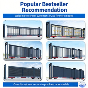 Automatic Gates Security Suspension Gate Aluminum Automatic Cantilever <b>Sliding</b> Gate for Villa Courtyard Factory - Product Image 4