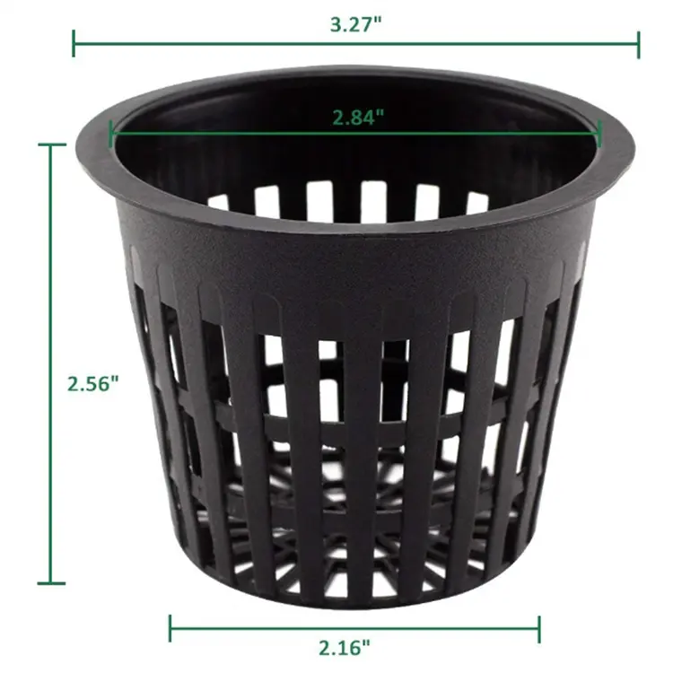Pot Plastik 3 ", Sistem Cangkir Jala Hidroponik Tumbuh Pot Jaring Hidroponik