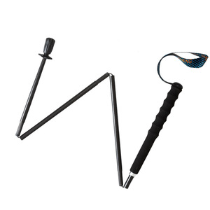 Bastones de Trekking de Fibra de Carbono Zhong Sheng, 4 Secciones Ajustables, Ligeros, Plegables, con Punta de Goma Antideslizante - Product Image 4