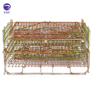 Nửa mở cửa nhúng nóng mạ kẽm kẽm kết thúc dây thép lưới <span class=keywords><strong>container</strong></span> - Product Image 3