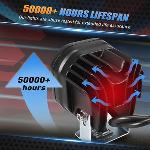 NICECNC 4PCS 25W 2000 Lúmenes 12V Luces de Trabajo Delanteras LED Faro para Yamaha <span class=keywords><strong>Raptor</strong></span> <span class=keywords><strong>700</strong></span> 700R 700RSE 2013-2023 2024 2025 2026 - Product Image 6