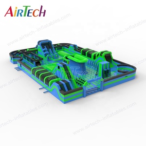 Enorme mundo inflable divertido saltando ninja tema carrera <span class=keywords><strong>de</strong></span> obstáculos Parque mansión gran casa <span class=keywords><strong>de</strong></span> rebote patio interior <span class=keywords><strong>con</strong></span> pista <span class=keywords><strong>de</strong></span> carreras - Product Image 2