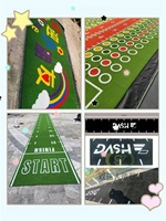 Tapis de gazon artificiel multifonction noir/gris/rose/bleu/jaune avec logo imprimé, gazon synthétique, tapis de gym