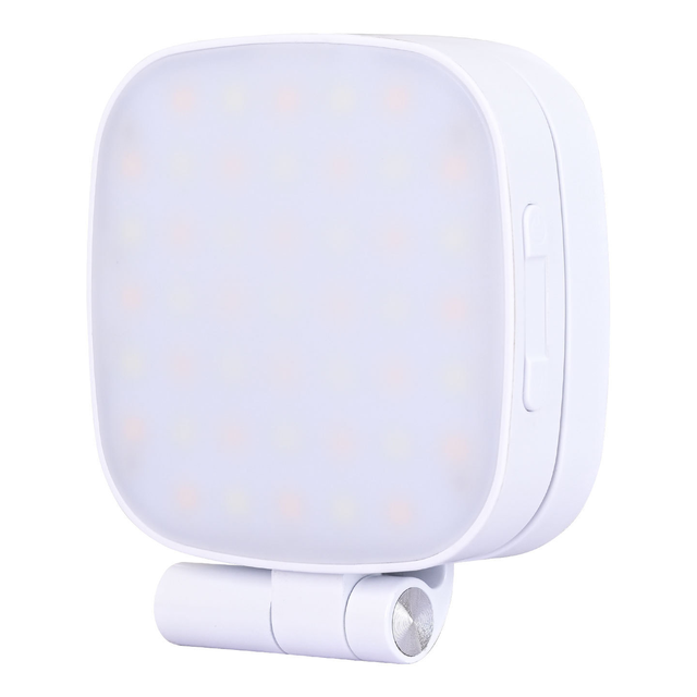 Mini Fill Light Rechargeable 3 Modes Adjustable 180° Flip & Built-in Mirror Magnetic Mobile Phone Selfie Ring Light