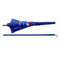 Parapluie publicitaire promotionnel Pepsi Parasol de plage et jardin Parapluie d'extérieur avec poteau en fer à revêtement bleu avec impression personnalisée bon marché