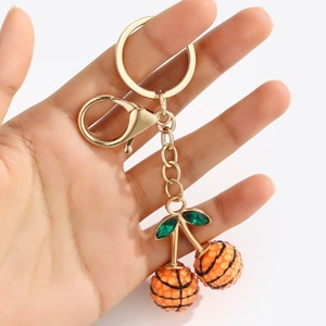 Nouveau porte-clés JS 2026 en forme de ballon de sport avec strass, breloque mignonne pour <span class=keywords><strong>femme</strong></span> (basketball, football, baseball, volleyball) - Product Image 5