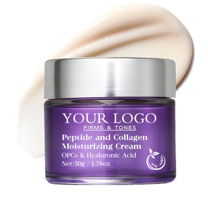 Crème Visage Anti-Âge OEM Raffermissante et Repulpante, Réduit les Rides, Améliore l'Élasticité, Éclaircissante, Hydratante, Peptides et Collagène - Product Image 1