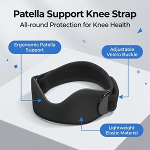 Sangle de genou en silicone réglable pour soulager la douleur au genou, support rotulien professionnel pour la <span class=keywords><strong>course</strong></span>, le basketball, la randonnée et la gym - Product Image 2