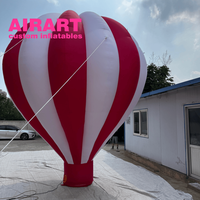 Ballon à air chaud personnalisable de couleur Inflatables pour la décoration extérieure de l'usine gonflable de la publicité