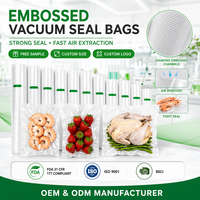 Sous-vide personnalisé en plastique gaufré, résistant à la chaleur et à l'humidité, pour cuisson lente, fruits de mer, congélation et aliments pour animaux de compagnie