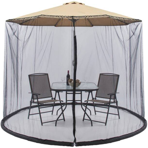 En Gros Parapluie de Méditation Pliable de 7,5 à 11 Pieds pour 6 Personnes avec Moustiquaire et Fermeture Éclair pour Patio - Product Image 3