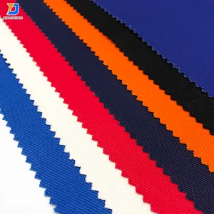 Jinda CVC teñido colores sólidos poliéster algodón teñido algodón/poliéster 60/40 uniforme 210-220gsm 170cm ancho tela