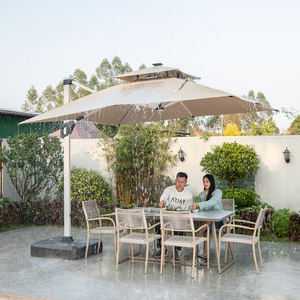 Sombrilla Grande de 11 pies para Patio Trasero, Piscina, Jardín, Impermeable, con Luz LED y Energía Solar - Product Image 5