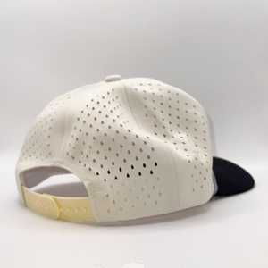 Unisex OEM High Quality <b>Waterproof</b> Breathable Laser Cut Holes Perforated Structured 5 Panel <b>Golf</b> Trucker <b>Hat</b> Outdoor Sports Caps - Product Image 5
