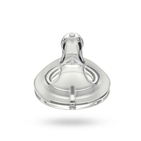 Tétines en silicone liquide sans BPA, anti-coliques, à col large, de remplacement, sensation naturelle, souples, pour nouveau-nés