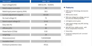 Máquina de soldadura MMA de grado industrial profesional con equipo de soldadura por arco metálico de alta frecuencia ZX7-630 - Product Image 4
