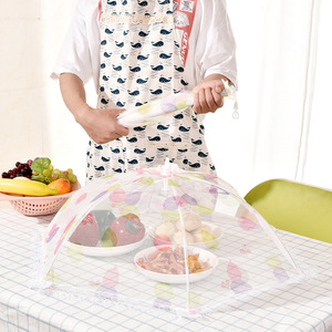 Foldable Food Cover With Lace Edge Washable Food <b>Umbrella</b> For <b>Table</b> Use - Product Image 2