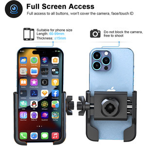 Mise à niveau du tube carré support de téléphone flexible mains libres vie en plein air compatible téléphones mobiles voiturette de golf scooter VTT - Product Image 5