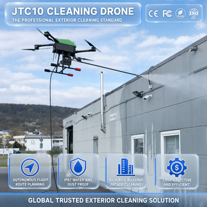 Drone de nettoyage léger à longue autonomie avec télécommande, pulvérisation multi-buses pour le nettoyage des murs-rideaux et des façades vitrées - Product Image 1
