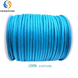 <span class=keywords><strong>Cord</strong></span>ón de cera plano redondo de 1mm-20mm de algodón y poliéster puro personalizado al por mayor - Product Image 6