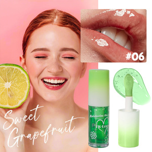 ลิปกลอสเนื้อน้ำผสมน้ำตาลรสผลไม้ ให้ความชุ่มชื้น ติดทนนาน 24 ชม. เงางาม กันน้ำ ผลิตภัณฑ์บำรุงริมฝีปากสำหรับคนทานวีแกน - Product Image 6