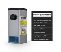 Atomiseur vente en gros, Module Laser Quad M100 130W, accessoire de gravure, tête Laser équipée d'un système d'assistance à l'air