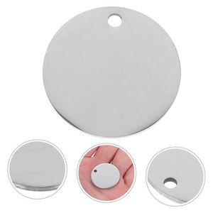 Cute Design Metal <b>Pet</b> Name Tag Premium Stainless Steel Small Round Dog ID <b>Blank</b> Tag for Engraving - Product Image 5