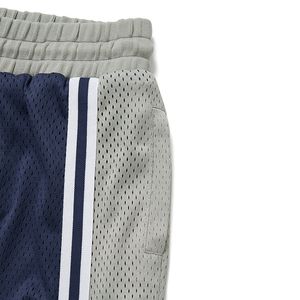 Pantalones cortos de baloncesto retro lisos bordado personalizado uniforme de baloncesto Atlético pantalones cortos de malla doble de secado rápido para hombres - Product Image 3