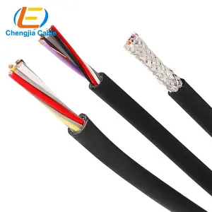 Lm-fp超高速直线电机拖链电缆TPU可弯曲屏蔽电缆直线制动电缆
