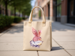 Borsa tote da donna in tessuto non tessuto con stampa cartoon, borsa casual con capacità di 3 litri, due manici, apertura superiore - Product Image 2