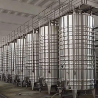 Grand réservoir de fermentation en acier inoxydable de 500 L avec couvercle flottant pour le vin