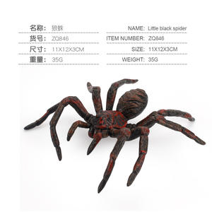 Lelewu fuente <span class=keywords><strong>tarántula</strong></span> embudo negro araña simulación insecto sólido modelo espeluznante Accesorios - Product Image 6