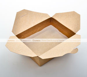 Boîte de <span class=keywords><strong>charcuterie</strong></span> alimentaire en papier artisanal jetable pour boîte de riz à emporter - Product Image 4