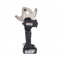 Machine de découpe de câbles à cliquet de sécurité EC-50M, alimentation électrique par batterie, machine à découper les fils en cuivre et en aluminium