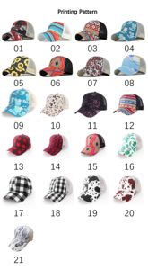 Casquettes de baseball d'été en maille de coton Casquettes de sport pour femmes Messy Bun Snapback Trucker Hat Distressed Washed Cross Ponytail Caps - Product Image 6