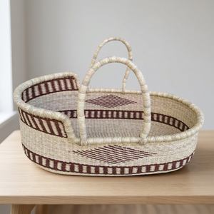 Sac tissé multifonctionnel moderne en osier fait main, écologique, de haute qualité et au design unique pour ranger les jouets - Product Image 1
